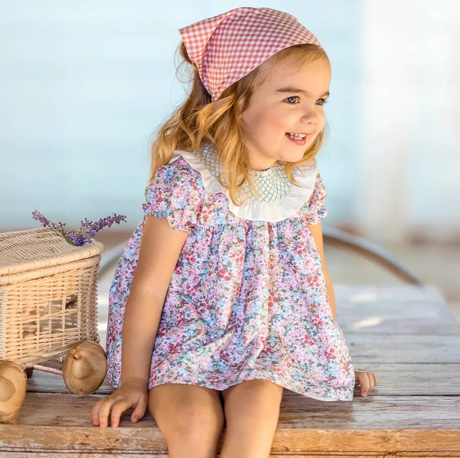 LANCELOT-vestido-niñas-rosa-flores