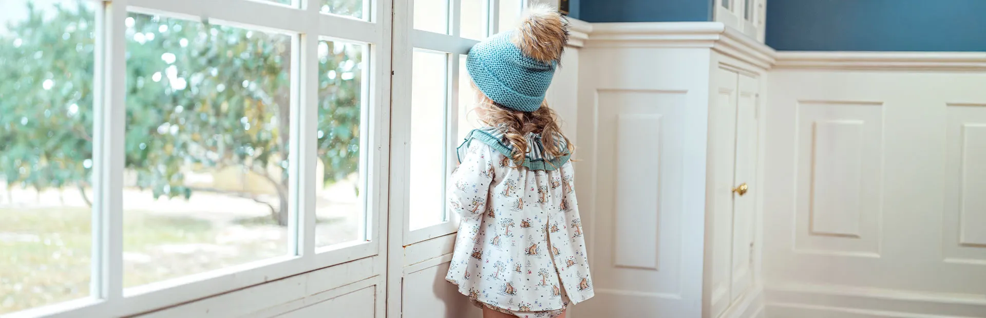 Angora vestido niña